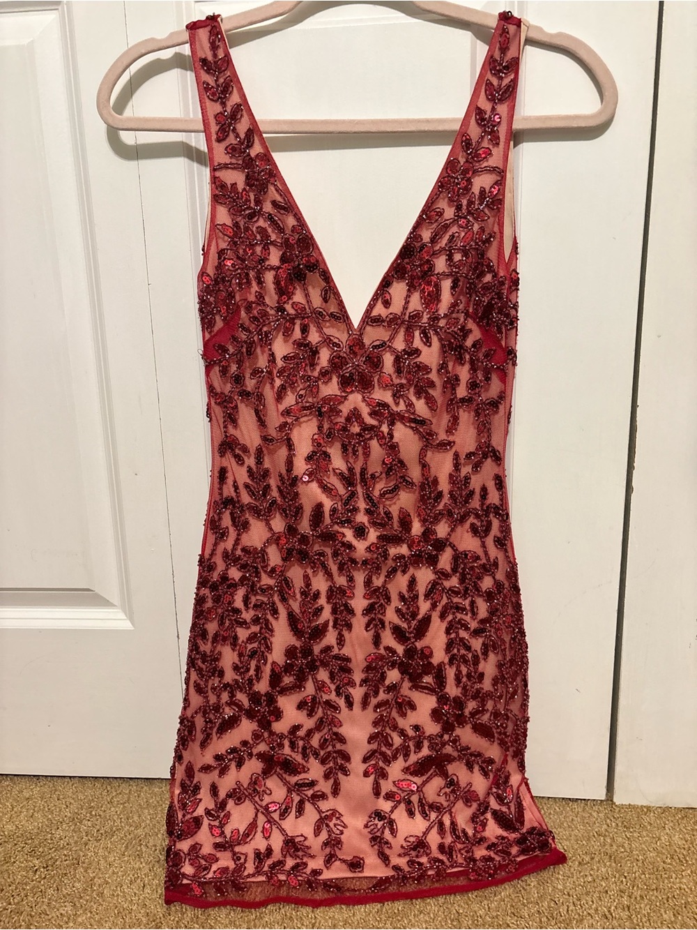 Altard State Beaded Sequins Mini Dress